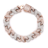 11.75 CT. Diamond Bracelet in Rose and White Gold - 13.50mm - White Carat - USA & Canada
